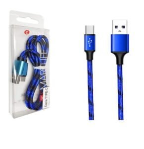 CABLE TYPEC 1MMETAL AZUL896820 Mayoristas Cobocalleja CABLE TYPE C 1MMETAL AZUL 896820