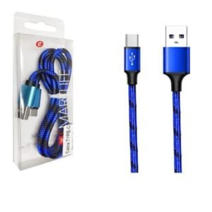 CABLE TYPE-C 1M/METAL AZUL-896820