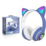 AURICULARES INALAMBRICOS CON LUZ RGB STN28 AZUL