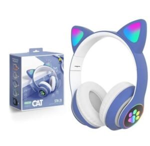 INALAMBRICOS CON LUZ RGB STN28 AZUL Mayoristas Cobocalleja AURICULARES INALAMBRICOS CON LUZ RGB STN28 AZUL