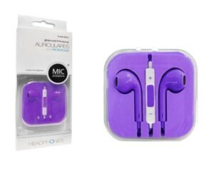 AURICULARES CON MANOS LIBRES 35MM JACK EAM6603MORADO Mayoristas Cobocalleja AURICULARES CON MANOS LIBRES 35MM JACK EAM 6603MORADO