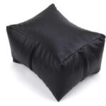 ALMOHADA DE PIEL COLOR negra