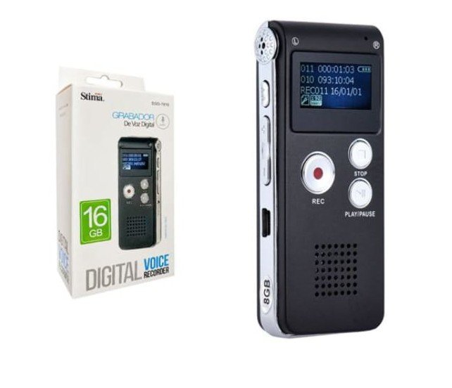 GRABADORA DE VOZ DIGITAL 16 GB SGD-7816