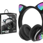 AURICULARES INALAMBRICO CON LUZ STN28 NEGRO