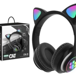 AURICULARES INALAMBRICO CON LUZ STN28 NEGRO