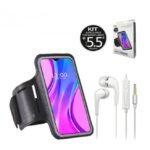 kit 5.5 brazalete+auriculares NEGRO