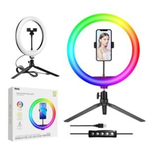 ANILLO DE LUZ RGB 10"