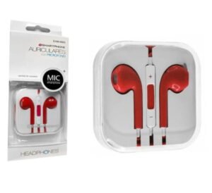 AURICULARES CON MANOS LIBRES 35 MM JACK ROJOS Mayoristas Cobocalleja AURICULARES CON MANOS LIBRES 35 MM JACK ROJOS