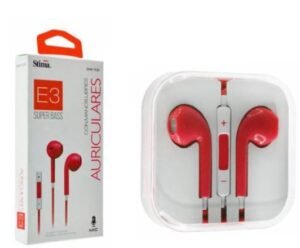 AURICULARES CON MANOS LIBRES 35MM JACK ROJOS Mayoristas Cobocalleja AURICULARES CON MANOS LIBRES 35MM JACK ROJOS