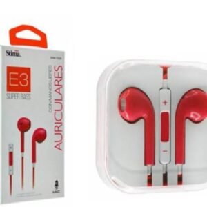 AURICULARES CON MANOS LIBRES 3.5MM JACK ROJOS