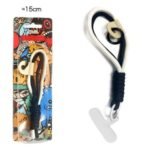 Pulsera Cordón Dúo Color para Móvil – 15 cm negro