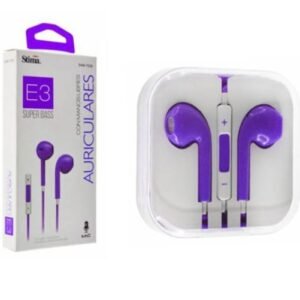 AURICULARES CON MANOS LIBRES 3.5MM JACK SAM-70269MORADO