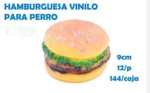 HAMBURGUESA VINILO PARA PERRO BPS-3011