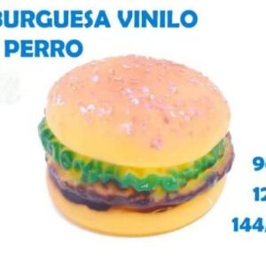 HAMBURGUESA VINILO PARA PERRO BPS-3011