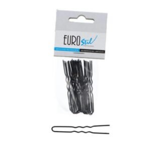 BOLSA 20 HORQUILLAS INVISIBLES NEGRO 65 MM REF:07131/50