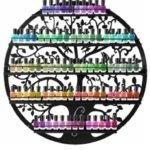 ESTANTERIA DE 5 BALDAS para ESMALTES negro