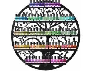 ESTANTERIA DE 5 BALDAS para ESMALTES negro