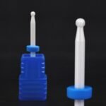 Broca de cerámica para pulidora eléctrica de uñas, 3/32 ", para manicura y pedicura