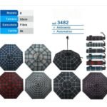 Paraguas antiviento automatico 55cm 8k