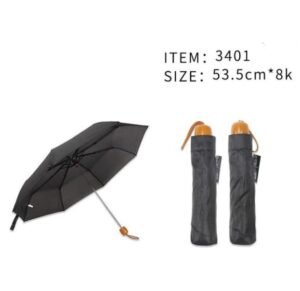PARAGUAS negro plegable 535 cm 8 k Mayoristas Cobocalleja PARAGUAS negro plegable 535 cm 8 k