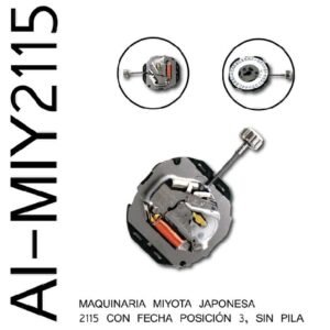 Máquina RECICLADA reloj Miyota 2115