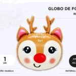 GLOBO RENO DE FOIL 54*66 cm