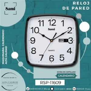 RELOJ DE PARED CUADRADO