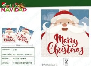 Servilletas merry chrismas