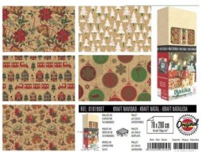 papel de regalo navideño 70*200