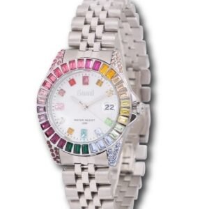 RELOJ SAMI C/ FECHA PLATEADO