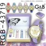 Reloj mariposa + 3 Correas