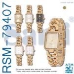 Reloj Sami sra metal rect IPG correa esclava cierre eslabones WR30M