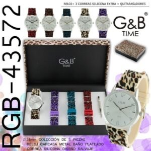Reloj salvaje+ 3 correas silicona
