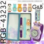Reloj infantil c/ 2 muñecos intercambiables