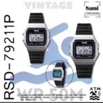 Reloj Sami Vintage LCD WR50M gris