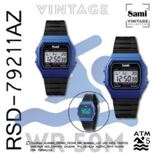 Reloj Sami Vintage LCD WR50M RSD-79211AZ