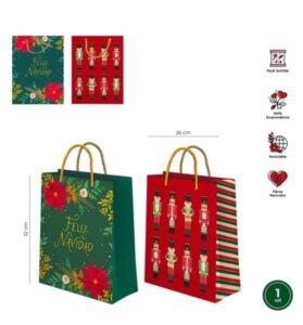 BOLSAS NAVIDEÑAS 26 X32 CM Mayoristas Cobocalleja BOLSAS NAVIDEÑAS 26 X32 CM