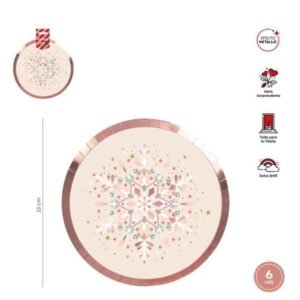 PLATO DE CARTON 23 CM