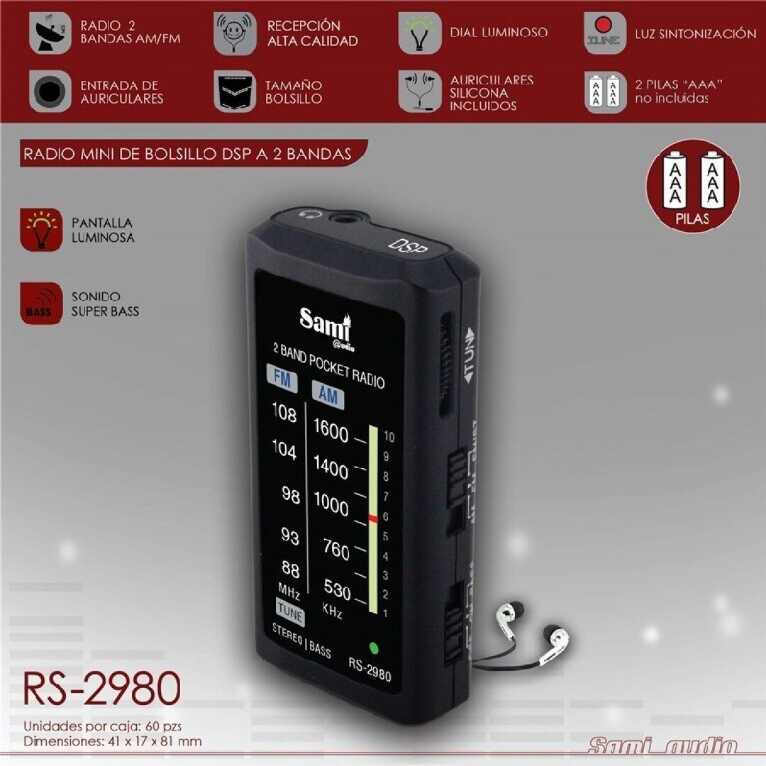 Radio Sami RS-2980 – Mini Bolsillo