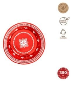 BOLS CARTON BORDADO NAVIDAD 350CC