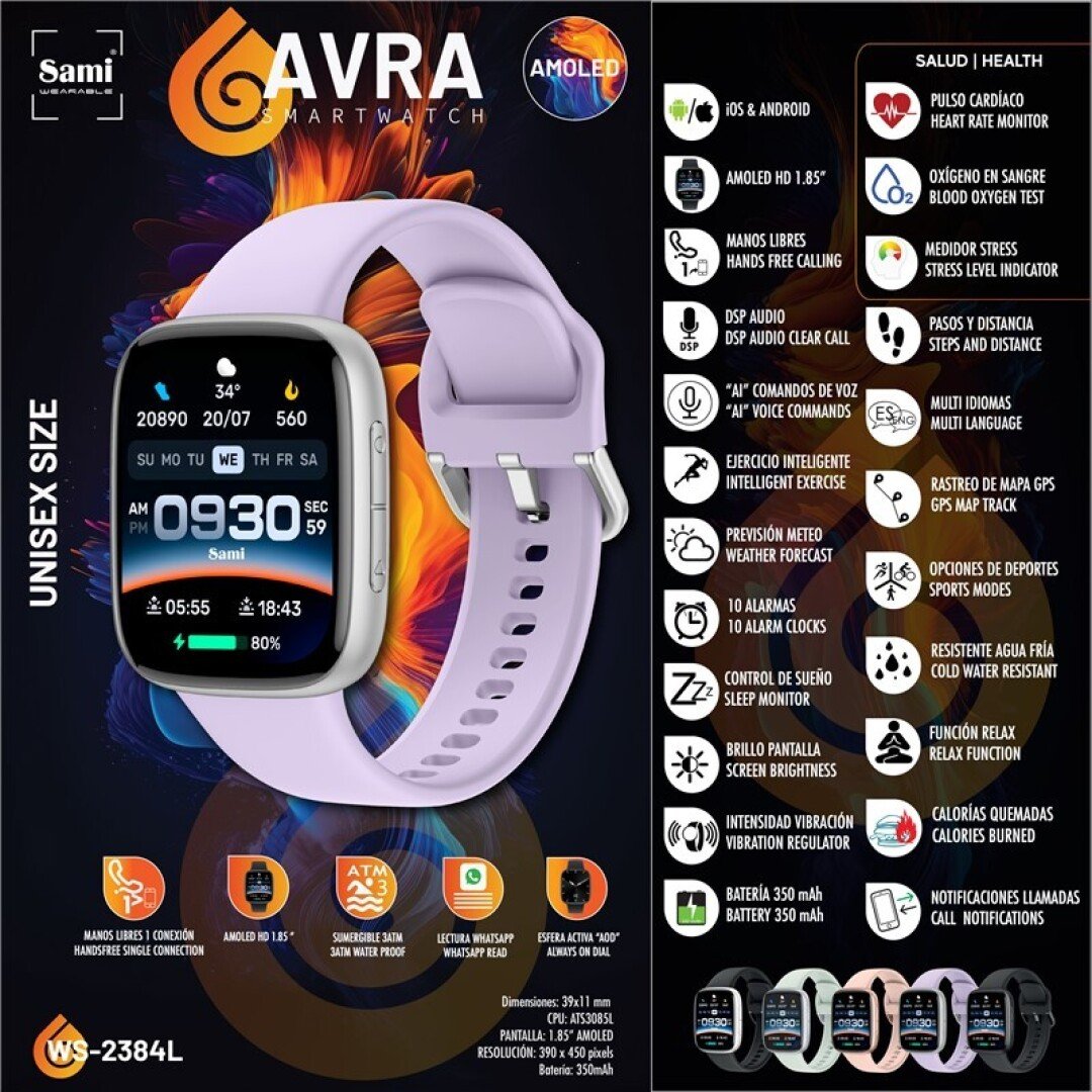 Smartwatch Sami AVRA WS-2384L lila