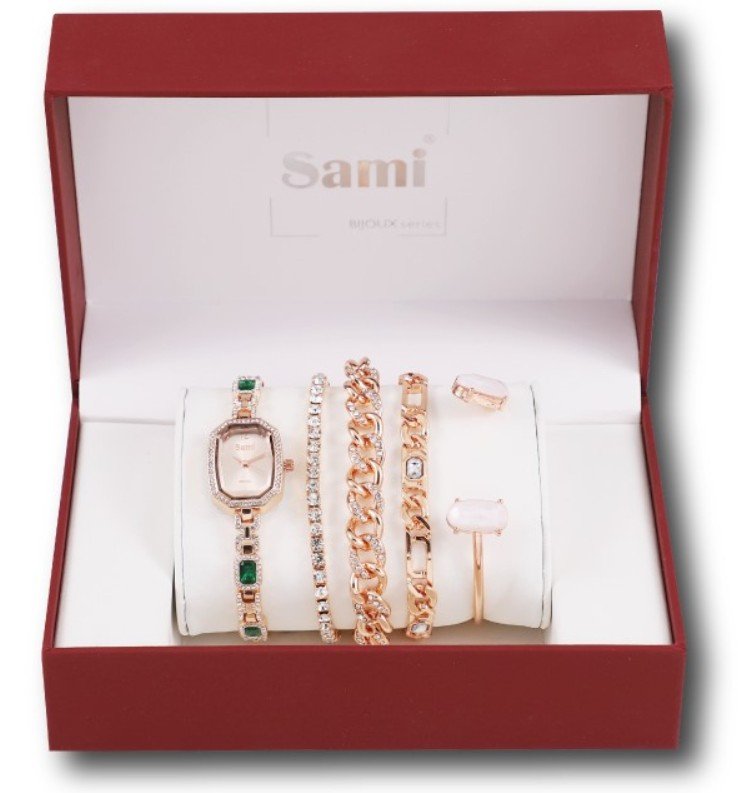 Conjunto Reloj+ 4 pulseras RSM-43870