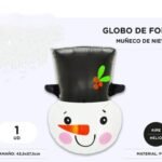 GLOBO DE FOIL MUÑECO DE NIEVE 43,5 X 57,5 CM