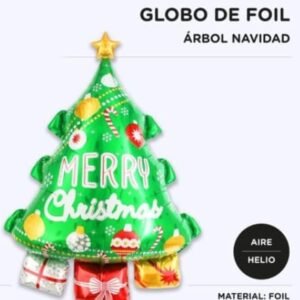 Globo arbol de navidad elio 54,5 x77,5 cm