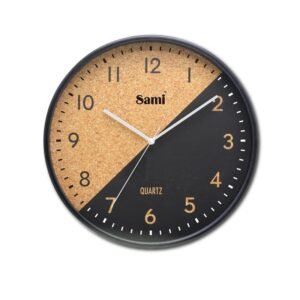 reloj de pared bicolor