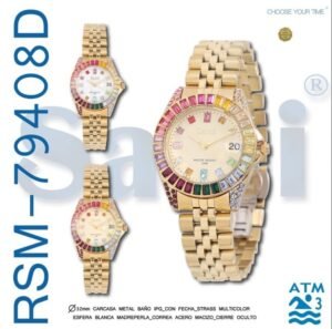 RELOJ DORADO SAMI 79408D