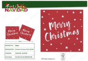 servilletas de papel Merry chistmas