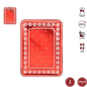 BANDEJA CARTON BORDADO 25 X34 CM