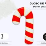 GLOBO BASTON CARAMELO DE FOIL 64*106 CM