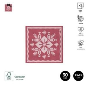 servilleta 2c nordic rojo 30 unid.